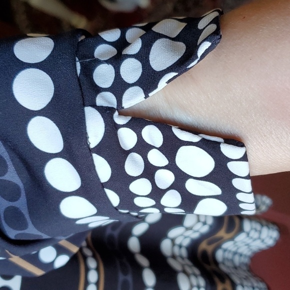 Charter Club woman black & white striped top size 2X - Picture 5 of 9